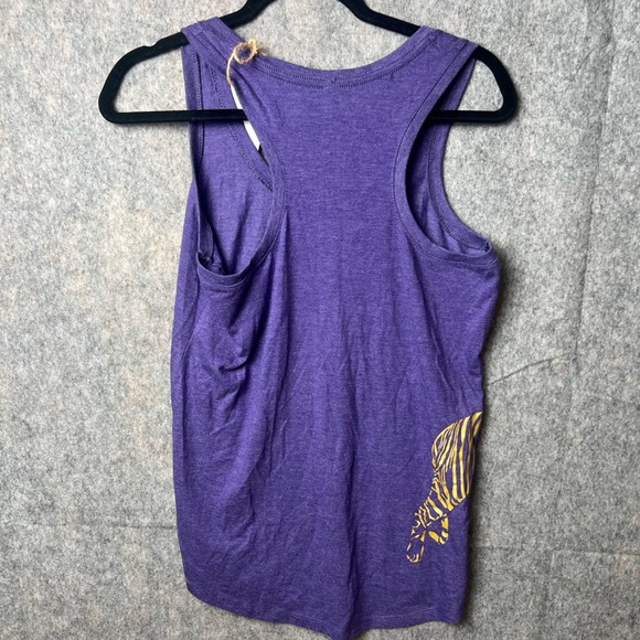 Distric Women Size Medium NWT LSU “Tiger” Purple Tank Top - Picture 3 of 6